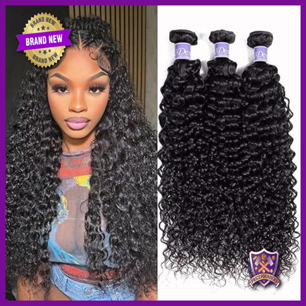 Virgin Brazilian Hair Extensions 3 Bundles Jerry Curly Wave 18 20 22 Inch